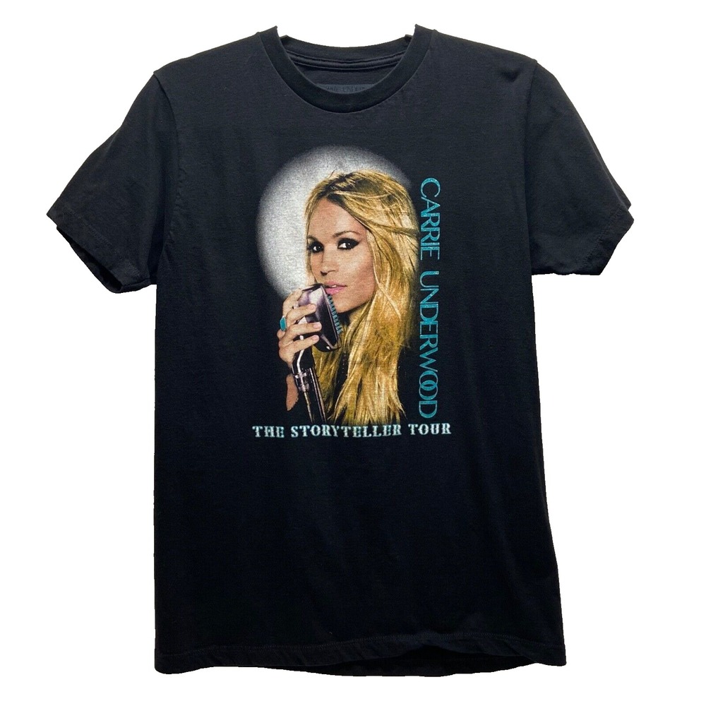 Carrie Underwood T-Shirt Adult Medium Black Story Teller Tour 2016 Concert Tee